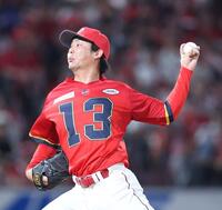 　９回のピンチをしのぎ、勝利に導いた森浦（撮影・市尻達拡）