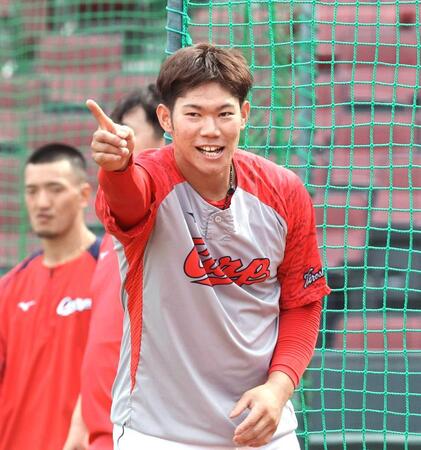 　高校時代のエピソードを語ってくれた坂倉