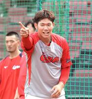 　高校時代のエピソードを語ってくれた坂倉