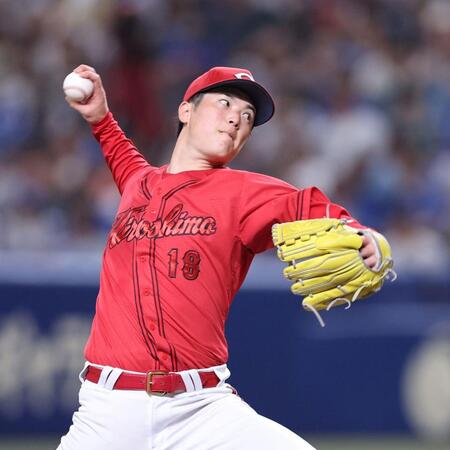 　先発し、力投する森下（撮影・市尻達拡）