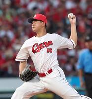 　先発し、力投する森（撮影・市尻達拡）