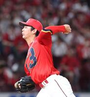 　１回無失点と好投する森浦（撮影・市尻達拡）