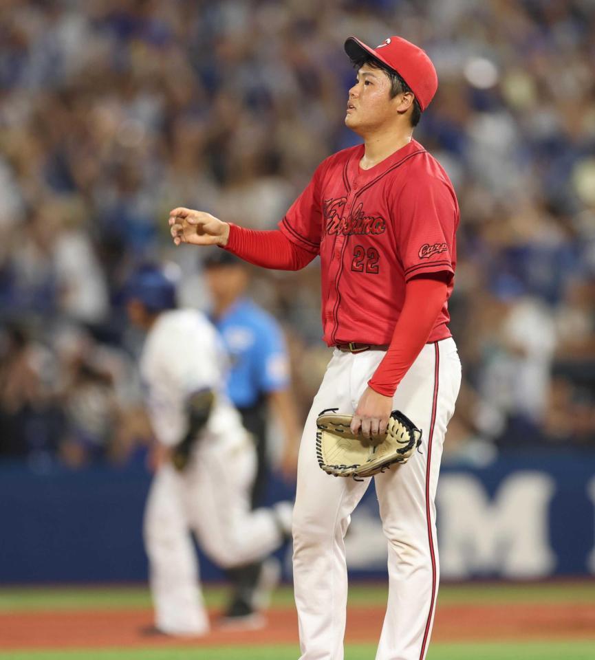 　７回、宮崎に左越え２ランを浴びた高（撮影・金田祐二）