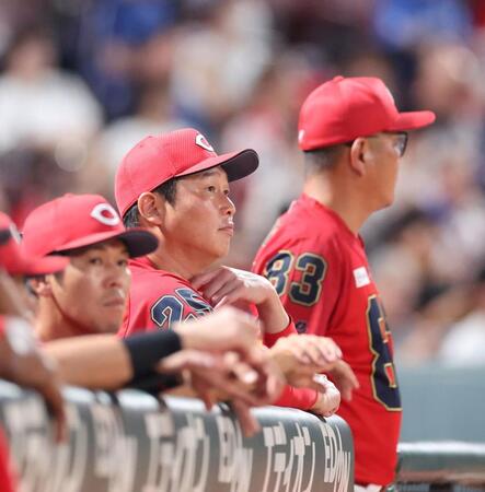 広島　中日に痛恨２連敗で５位転落　森下が７回３失点で１４敗目　今季ワーストタイの借金１１　打線は高橋宏打てず４戦４敗