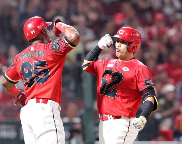 広島・末包 特大アーチで自己最多タイ11号2ラン 打撃修正が奏功