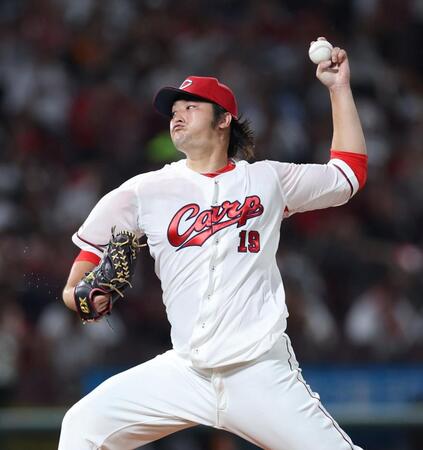 　先発し、力投する床田（撮影・市尻達拡）