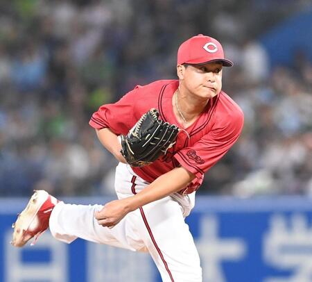 　力投する森（撮影・園田高夫）