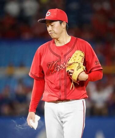 　４回、長岡に適時打を許した常広