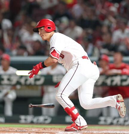 広島・佐々木　自己最多３打点「勝利に貢献したい思いが一番強い」　新井監督も高評価「完璧に捉えた当たりだった」