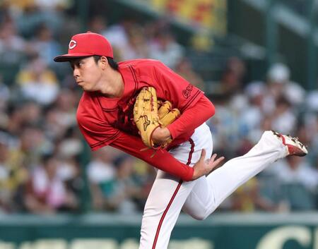 　先発し力投する常広（撮影・北村雅宏）