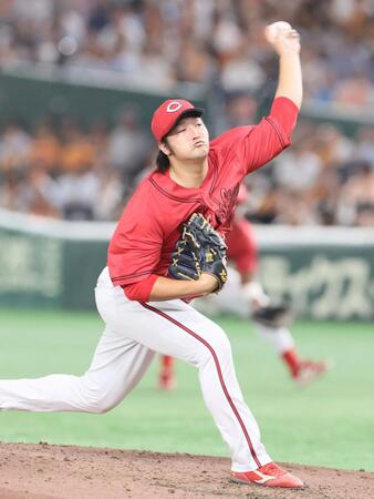 　先発し力投する床田（撮影・石井剣太郎）
