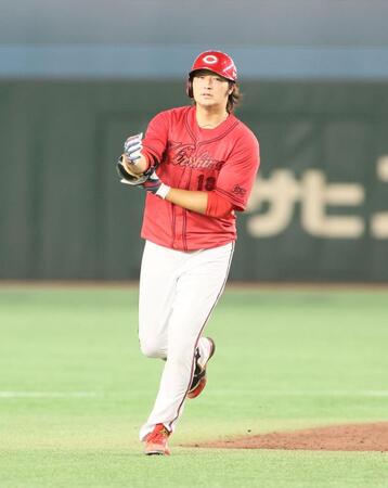 　２回、２ランを放った床田（撮影・石井剣太郎）