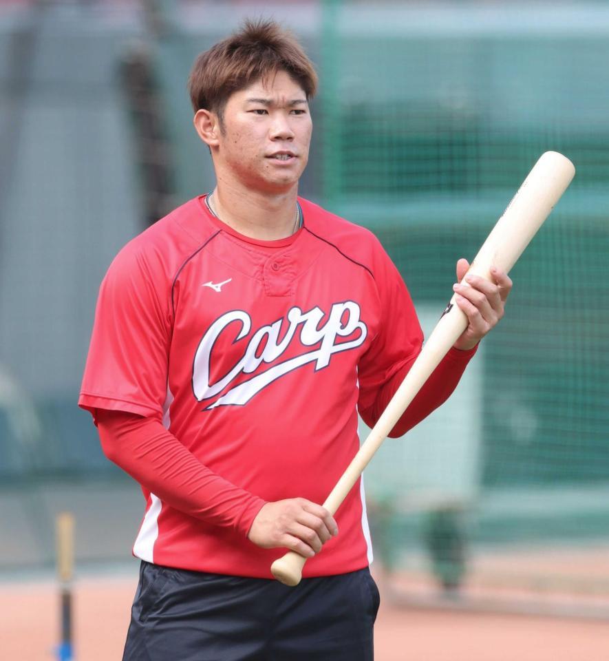 広島カープ　大道投手スパイク 広島東洋カープ #14 大瀬良 大地（おおせら だいち）の使用