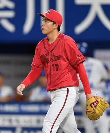 　２回、林に先制の中前適時打を打たれた先発・常広（撮影・開出牧）