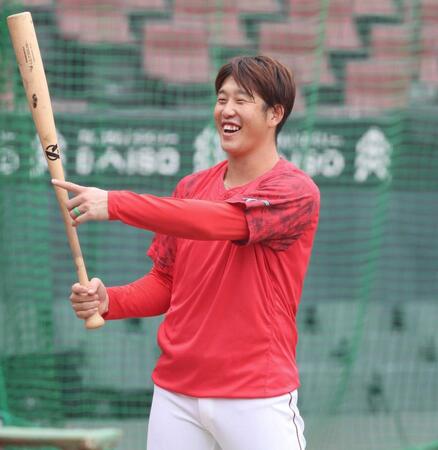 　自身初のタイトル獲得に向け、自然体で臨む小園