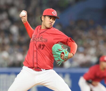 　力投する菊地（撮影・石井剣太郎）