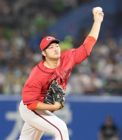 　先発し力投する床田（撮影・石井剣太郎）