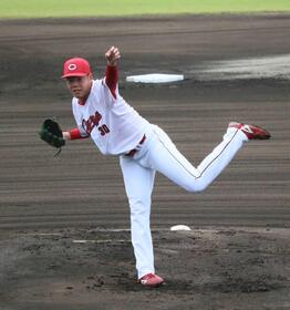 視察の広島・新井監督が高評価　五回途中２失点８Ｋの滝田「１軍で通用する」育成・名原は４出塁１盗塁で「ハングリー」