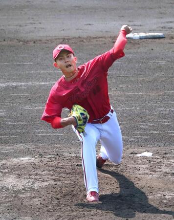 　先発し、７回途中２失点だった辻