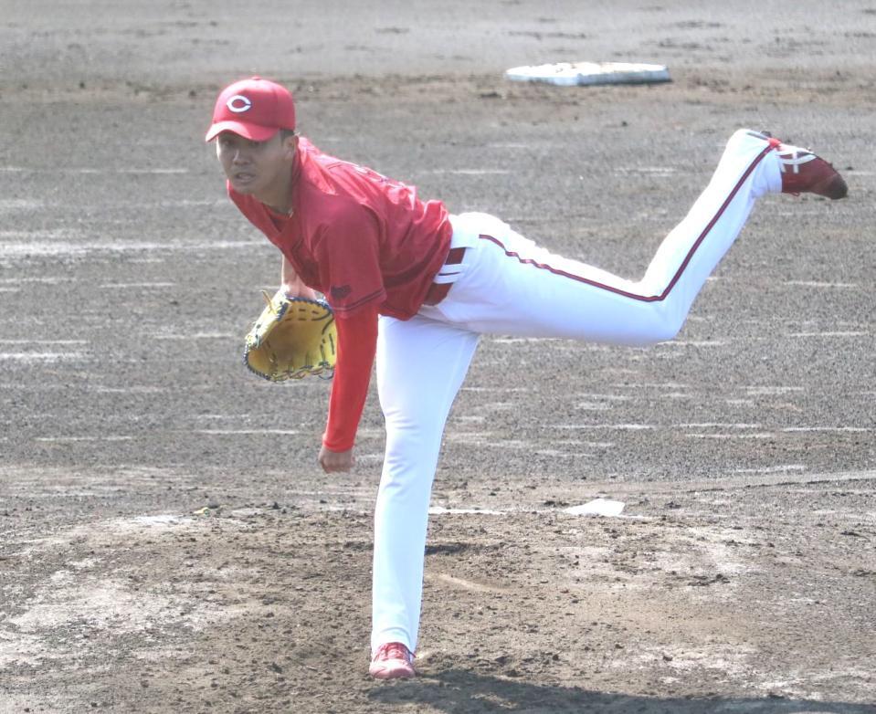 　先発し、７回途中２失点だった辻