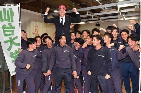 広島ドラ1 仙台大・平川トリプルスリー目指す! 立石外したけど新井監督が新庄監督との引き合い俊足の両打ち外野手当てた