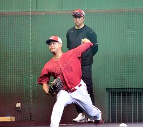 広島　黒田博樹氏「そんなんでエースなれんよ」ゲキに森翔平の背筋ピーン　熱投２００球超「厳しくされたほうがいい」