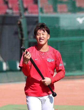 広島・小園　超速侍仕上げだ！３月ＷＢＣへオフ無休宣言　「試合勘とかは難しいですけど、動けるように体だけは万全に」