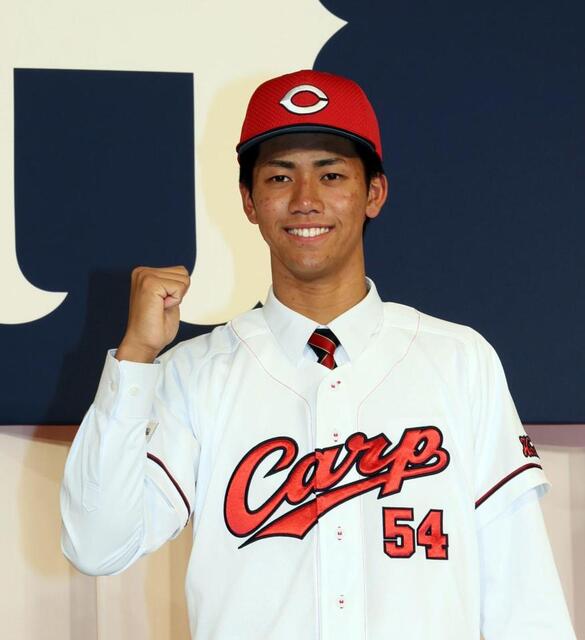 広島 唯一の高校生指名選手のドラ6・西川が先輩顔負けの言葉力