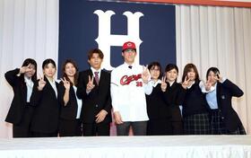 広島ドラ５赤木　なんと８人きょうだい５番目！　活躍して家族孝行誓った「お母さんは温泉が好きなので、いい温泉を」