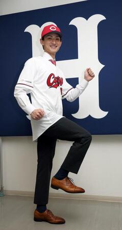 　現役ドラフトで加入し、自慢の走力で活躍を誓う辰見（撮影・市尻達拡）