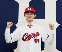 　現役ドラフトで加入し、活躍を誓う辰見（撮影・市尻達拡）