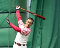 　打力アップを目指す矢野