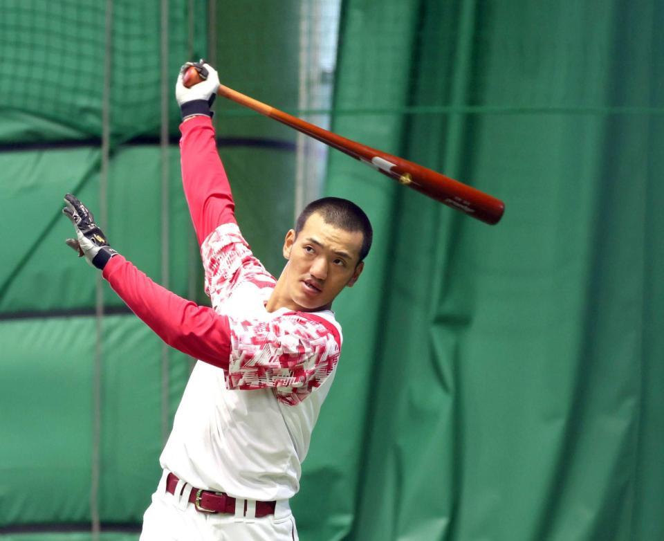 　打力アップを目指す矢野