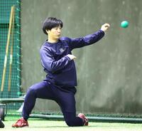 　トレーニングする森浦（撮影・北村雅宏）