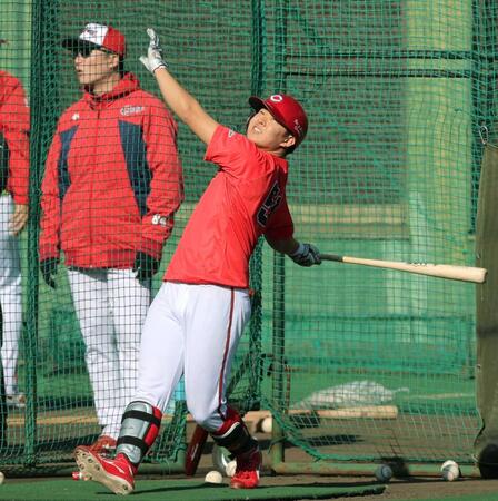 広島ドラ1・平川 左で120メートルかっ飛ばした防球ネットまで飛んだ 「強さだけじゃなく」新井監督は賛辞惜しまず