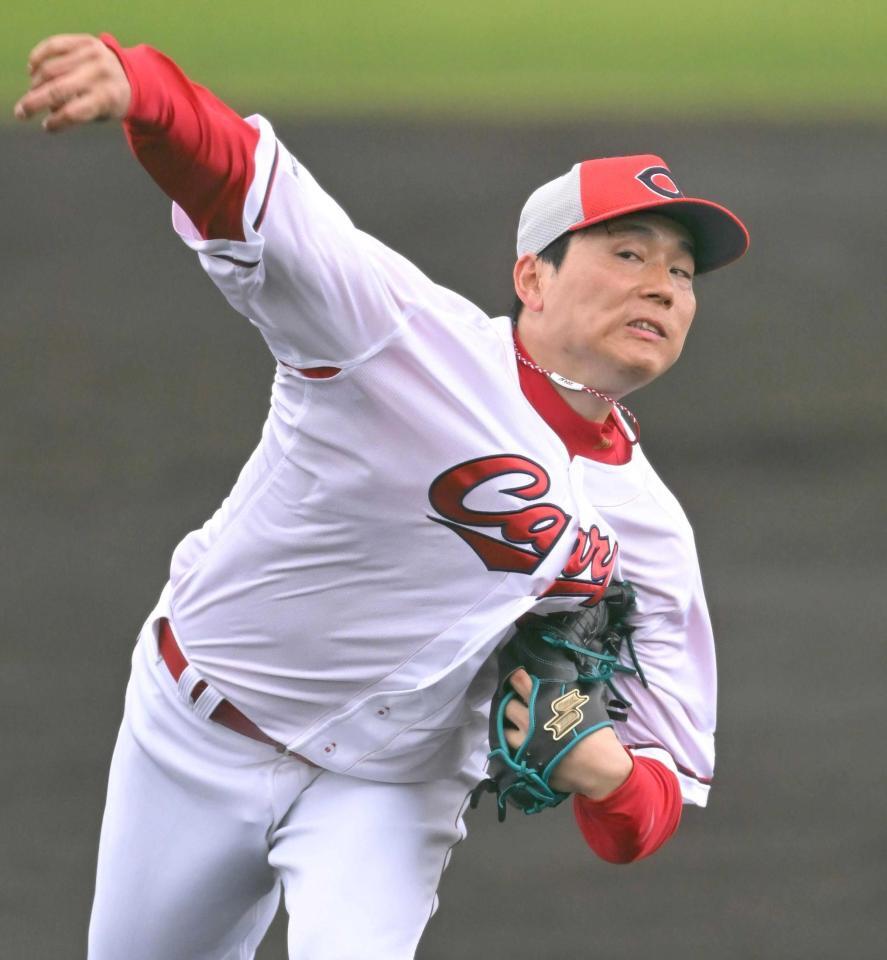 シート打撃で力投