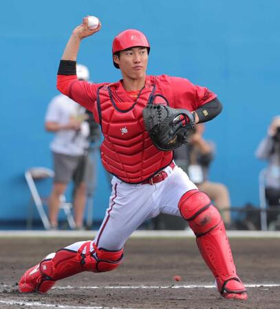 広島　捕手・二俣が「今日は一番の収穫」新井監督手放し絶賛　体張ってブロッキングする様に「大きい存在になる」