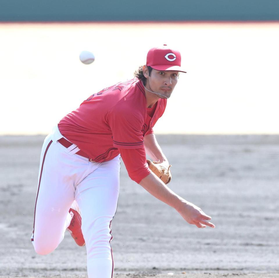 先発し、力投するターノック（撮影・北村雅宏）