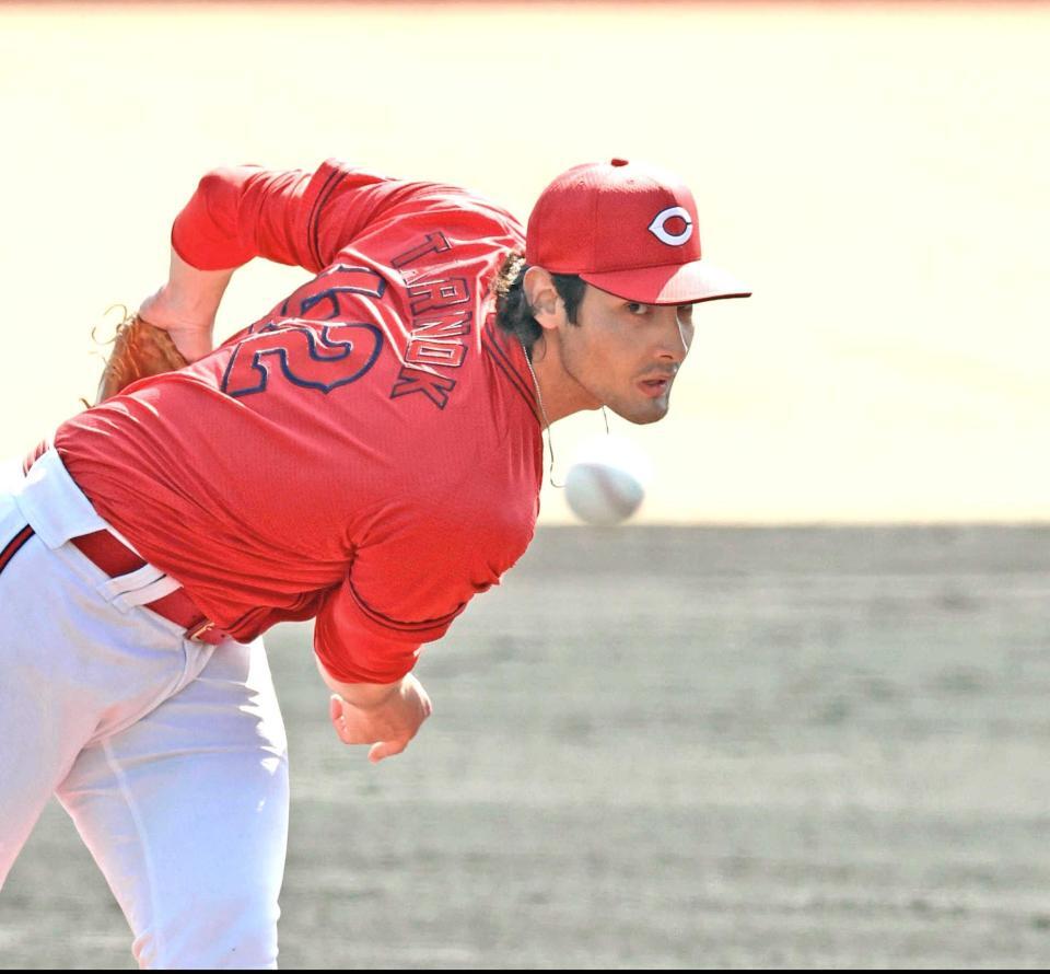 ４回を１失点に抑えたターノック（撮影・北村雅宏）　