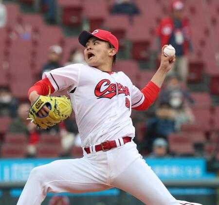 ６回から登板する辻（撮影・北村雅宏）