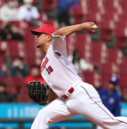 先発し力投する森（撮影・北村雅宏）