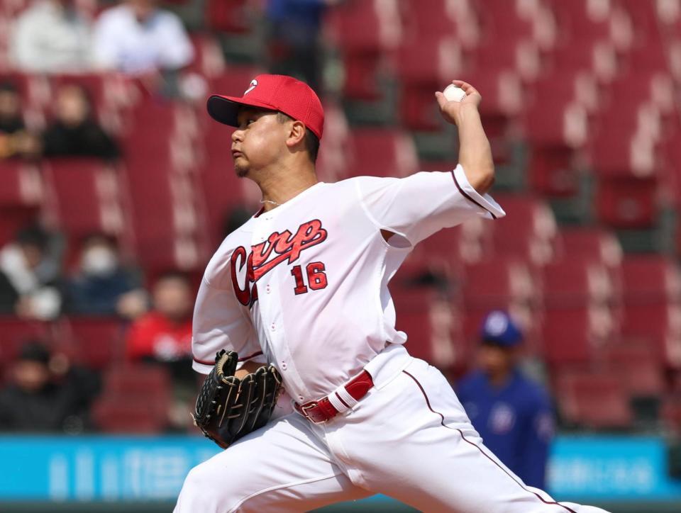 先発し力投する森（撮影・北村雅宏）