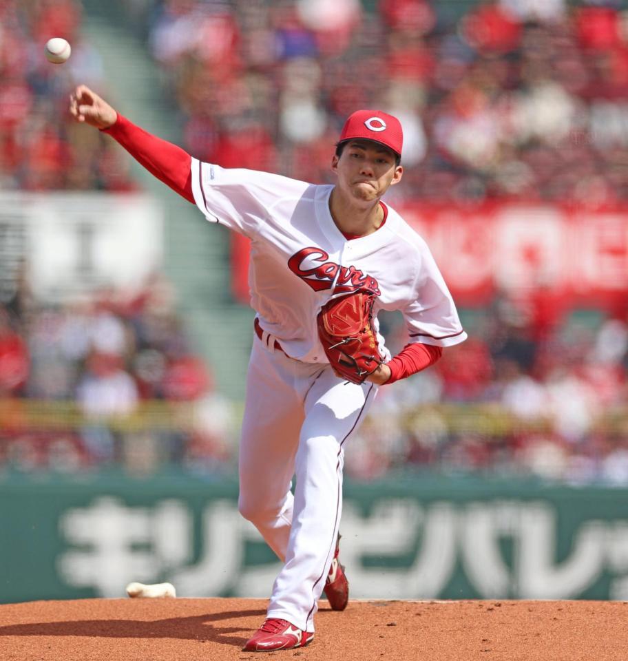先発し力投する赤木（撮影・北村雅宏）