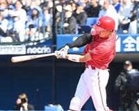 先制の右前タイムリーを放った平川（撮影・園田高夫）