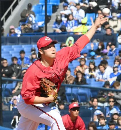 粘りの投球を見せた床田（撮影・園田高夫）