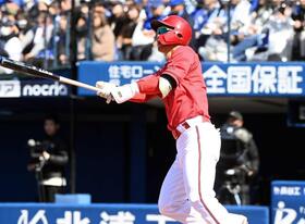 広島・中村奨成　２番起用に「適応できている」新井監督期待かける　四球で好機拡大＆２ラン　オープン戦打率２位