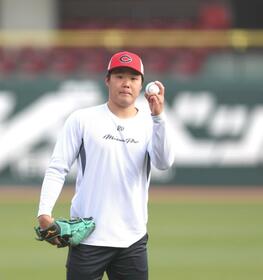 広島・森翔平＆高太一　虎狩りで開幕ローテ入りへ、ラスアピールだ　高「誰よりも結果を出して」　森「しっかりゾーンへ」