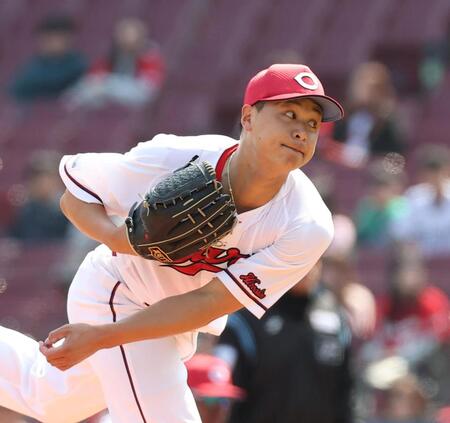 力投する先発の森（撮影・西田忠信）