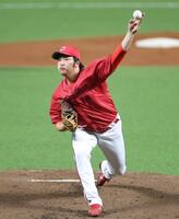 先発し、力投する広島・床田寛樹＝みずほＰａｙＰａｙドーム福岡（撮影・北村雅宏）