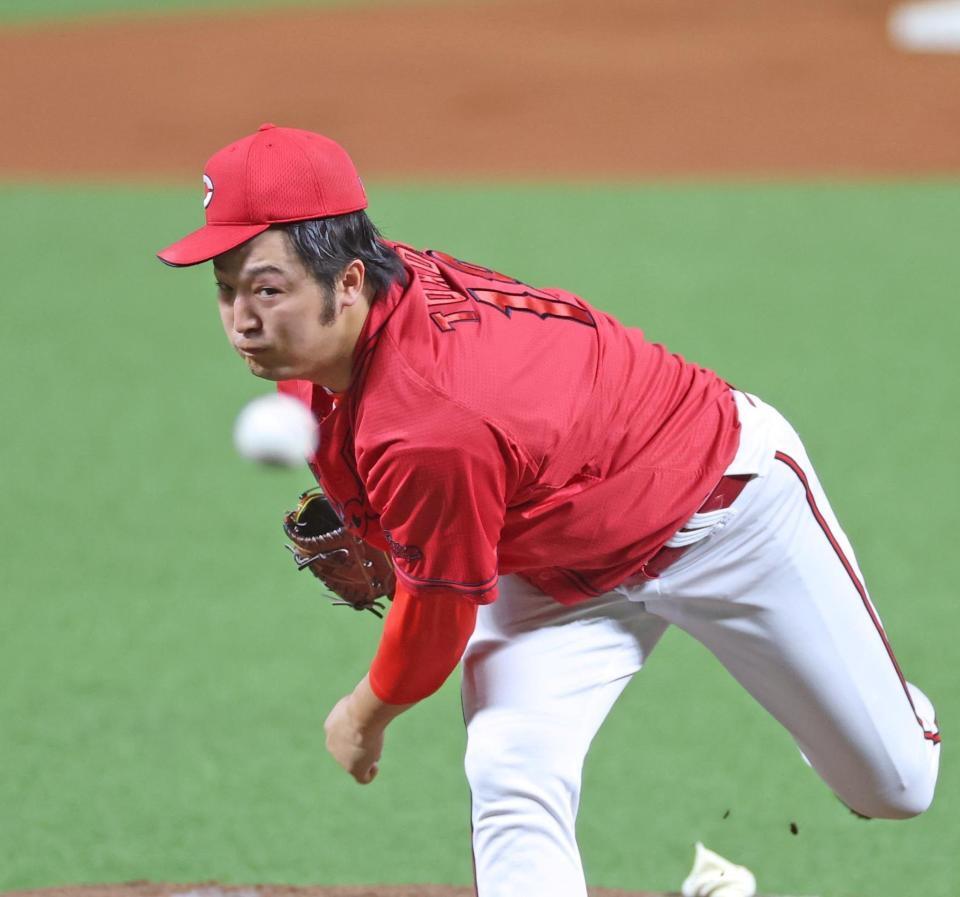 先発し、力投する床田（撮影・北村雅宏）